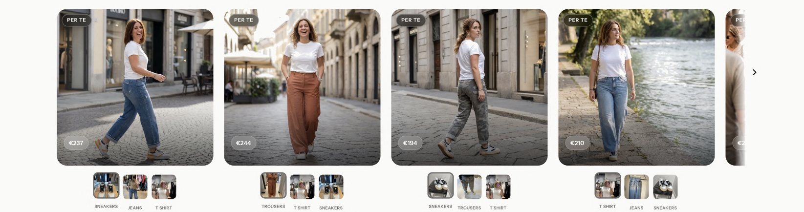 Ustyle complete-look rail on a live home page